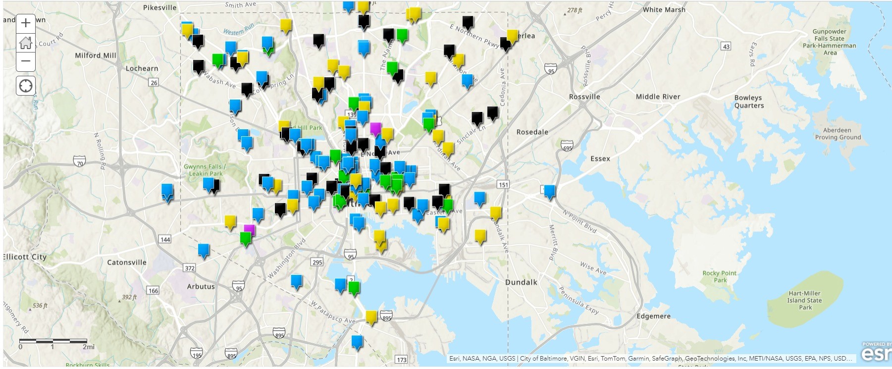 Naloxone Outreach Map